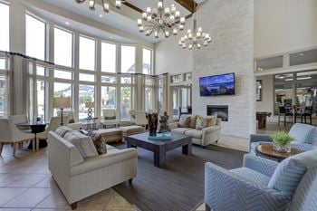 Community clubhouse with coffee bar